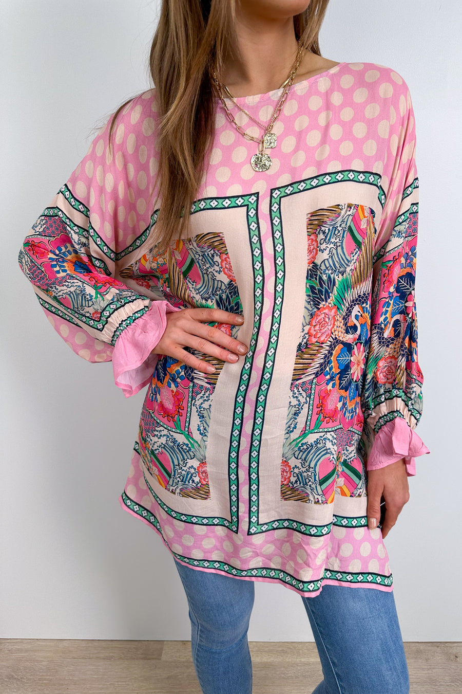 Pink Polka Print