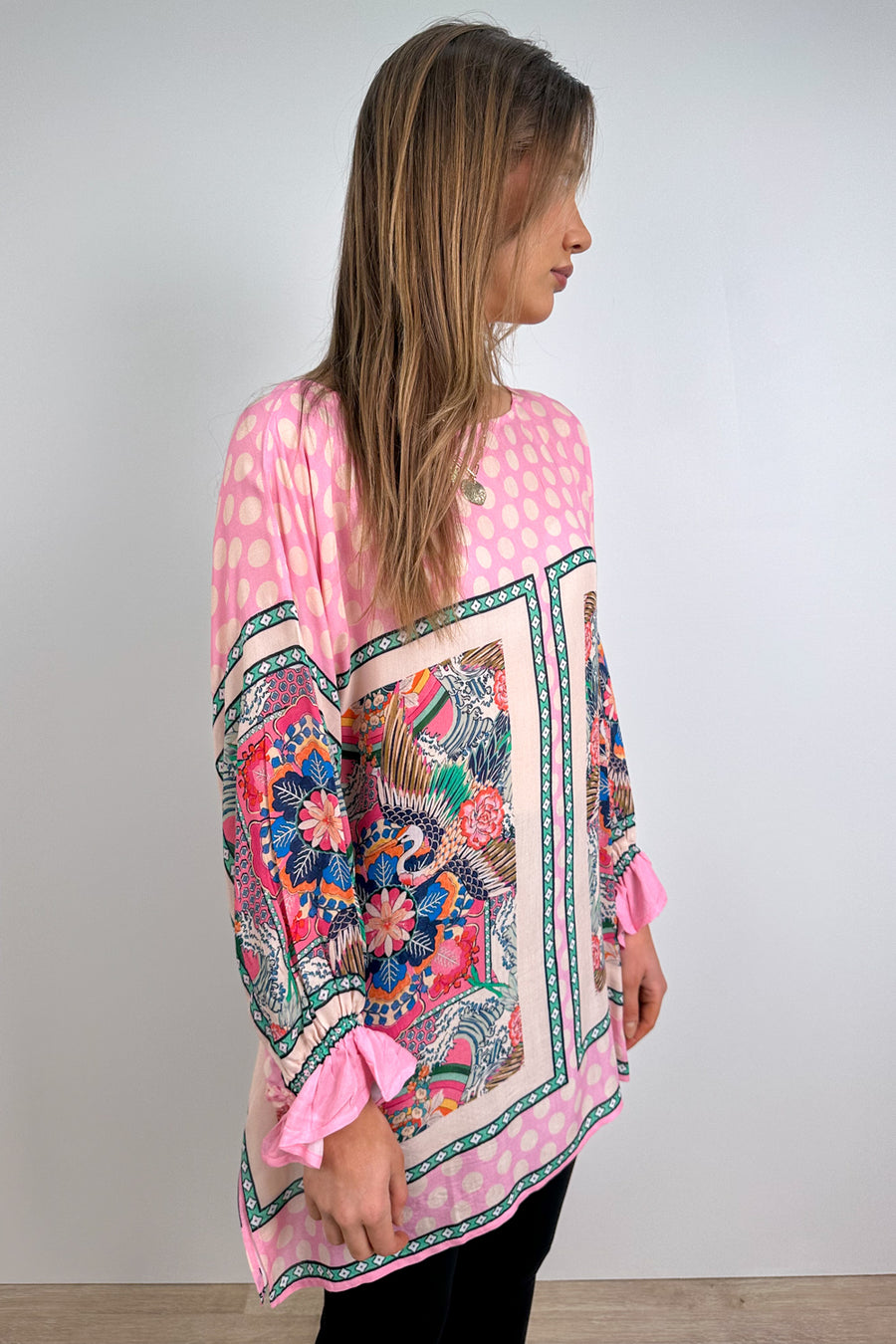 Pink Polka Print