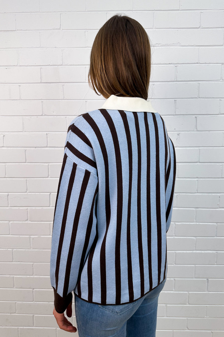 Blue Brown Stripe