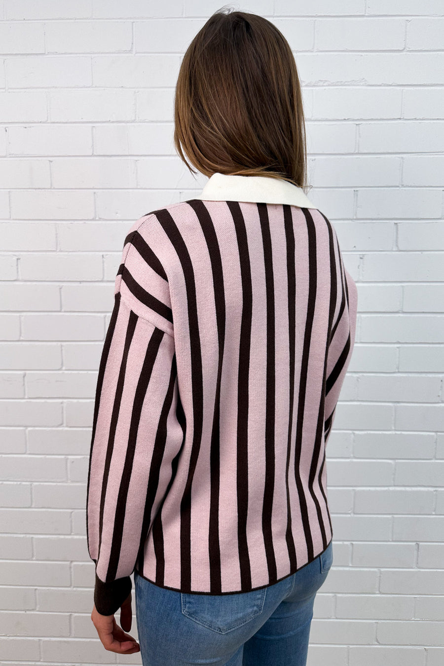 Pink Brown Stripe