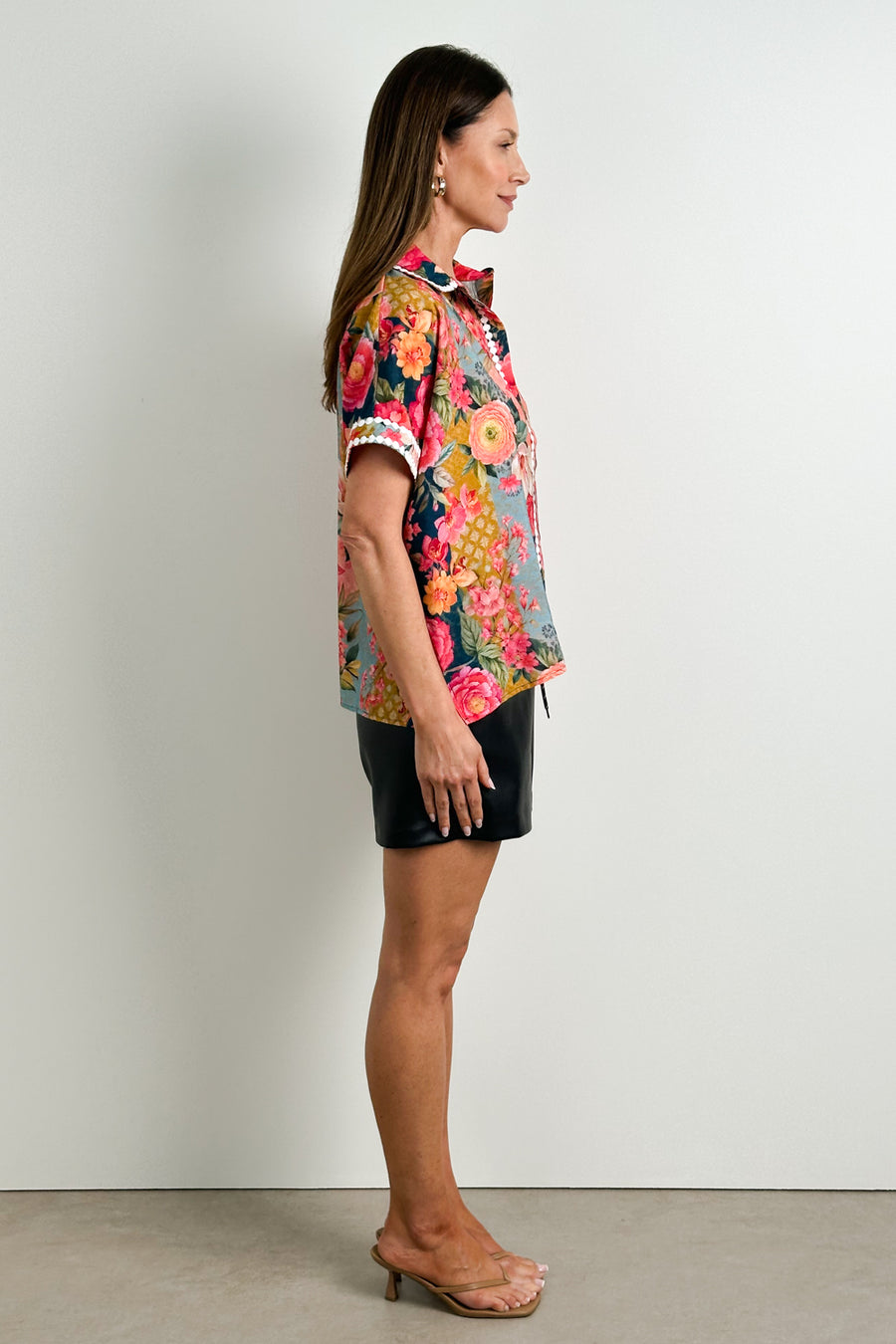 Fuchsia Teal Floral