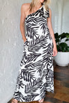 Black Leaf Print