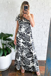 Black Leaf Print