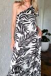 Black Leaf Print