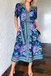 Navy Floral