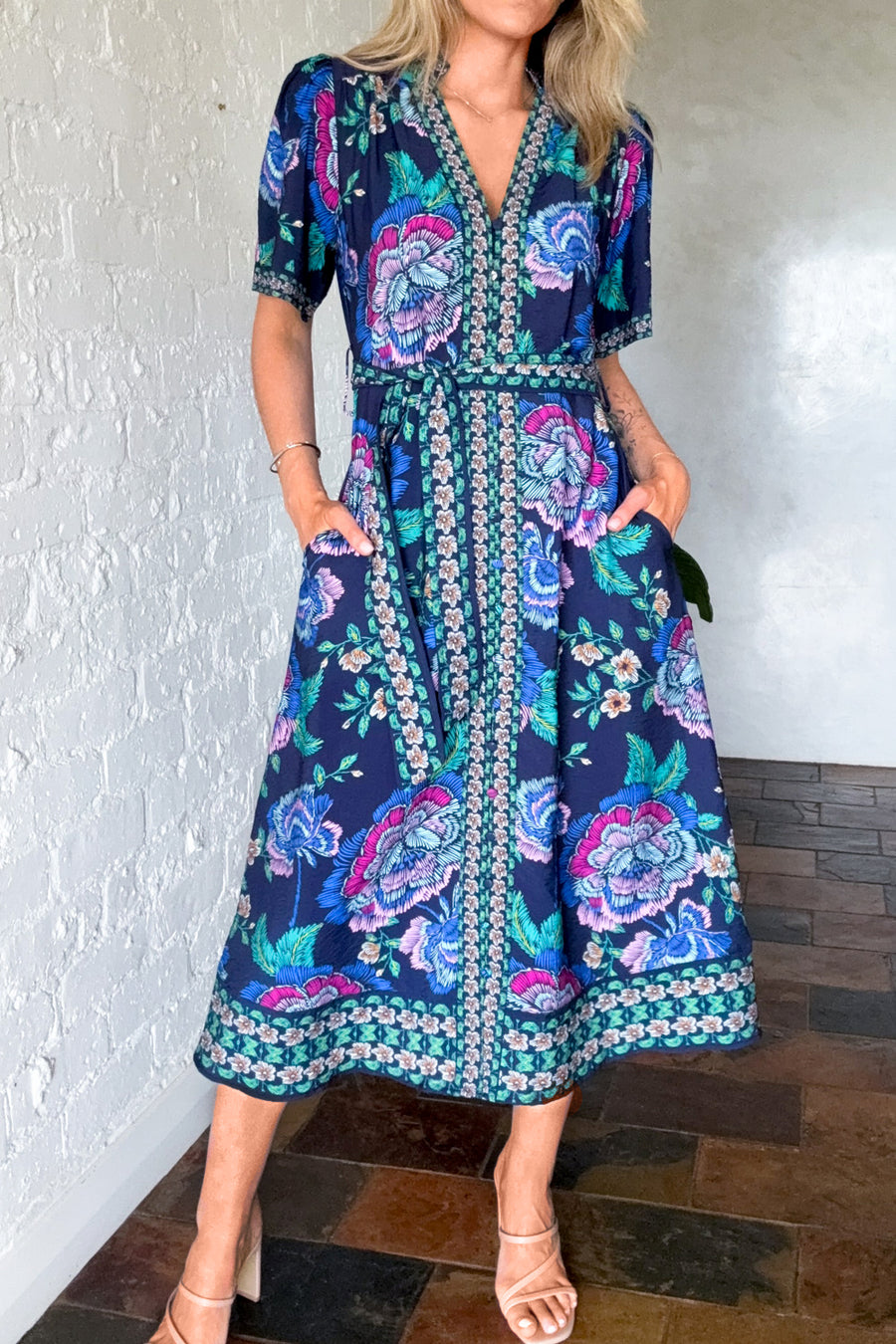 Navy Floral