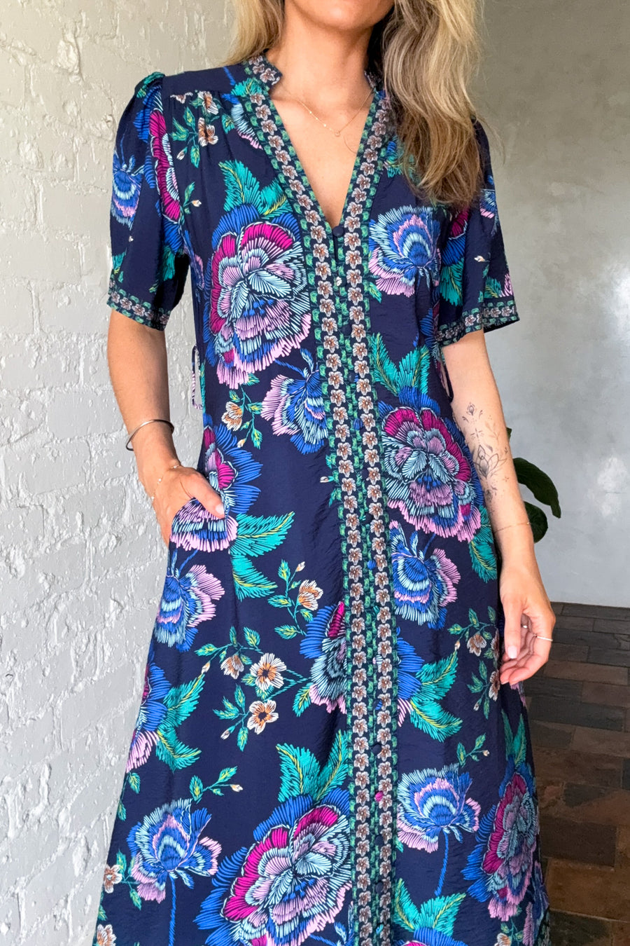 Navy Floral