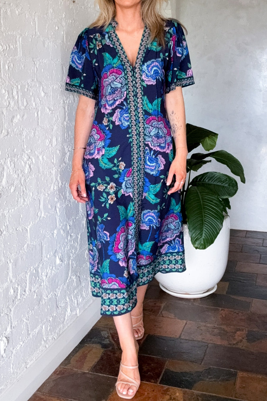 Navy Floral
