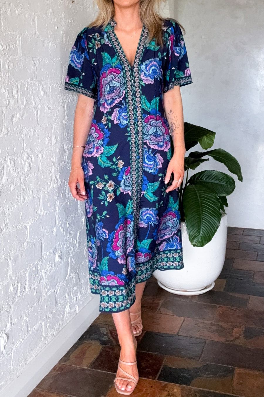 Navy Floral