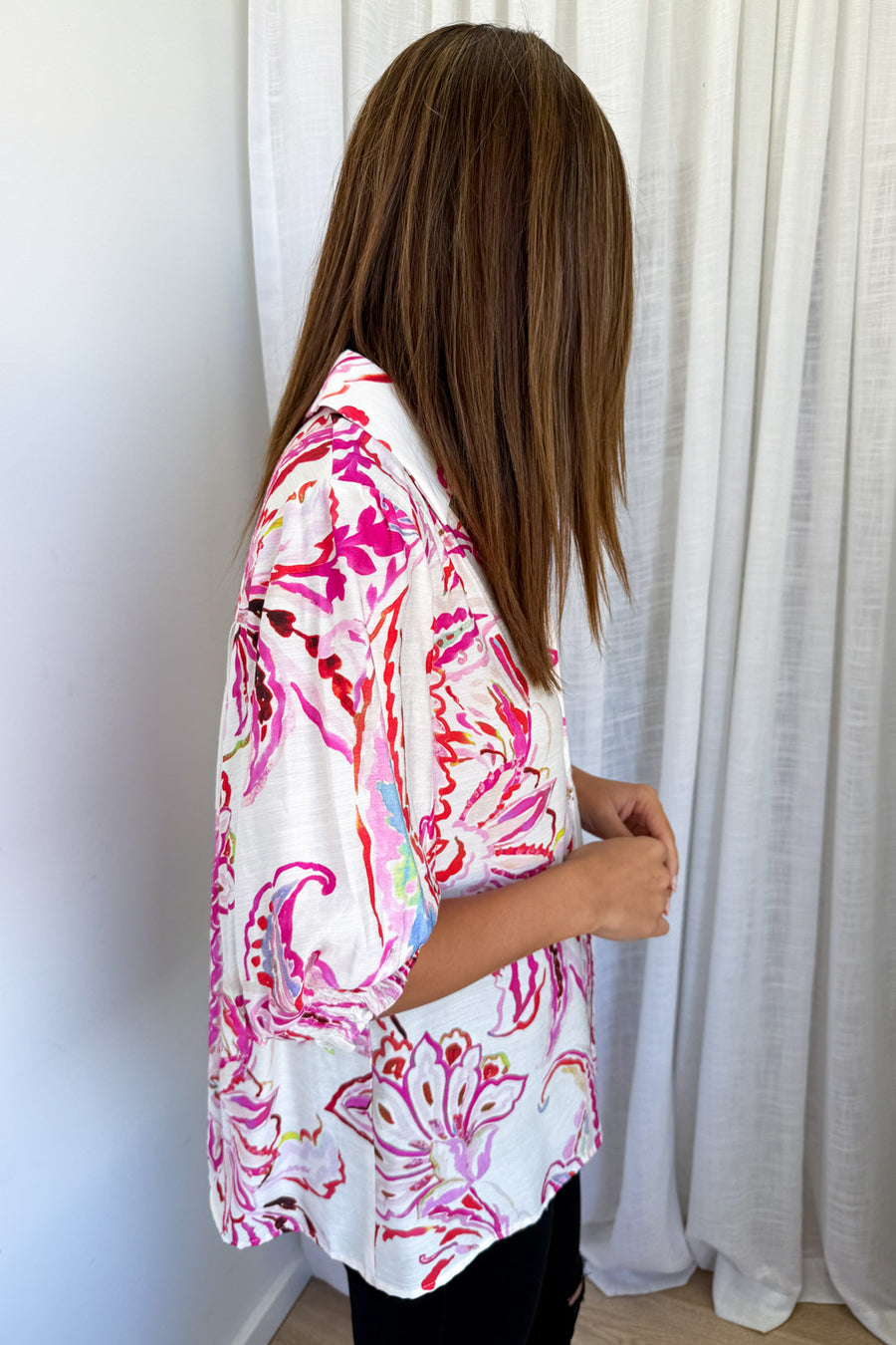Pink Paisley Floral