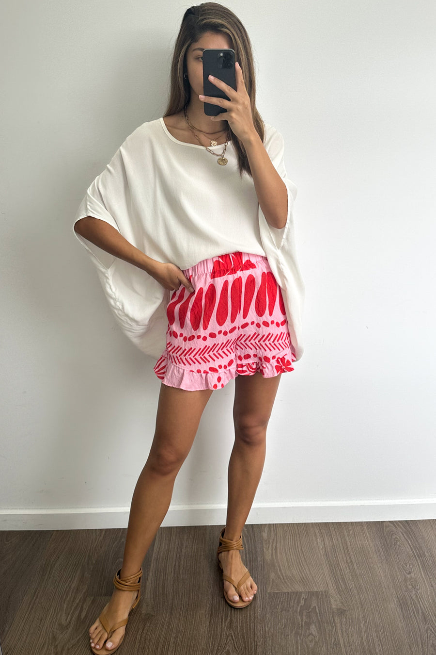 Pink Red Print