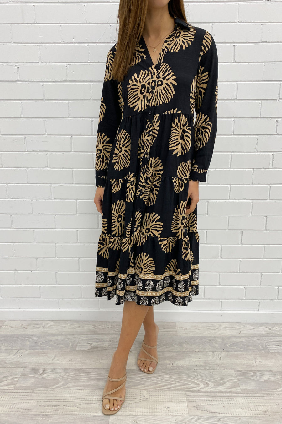 Black Tan Print
