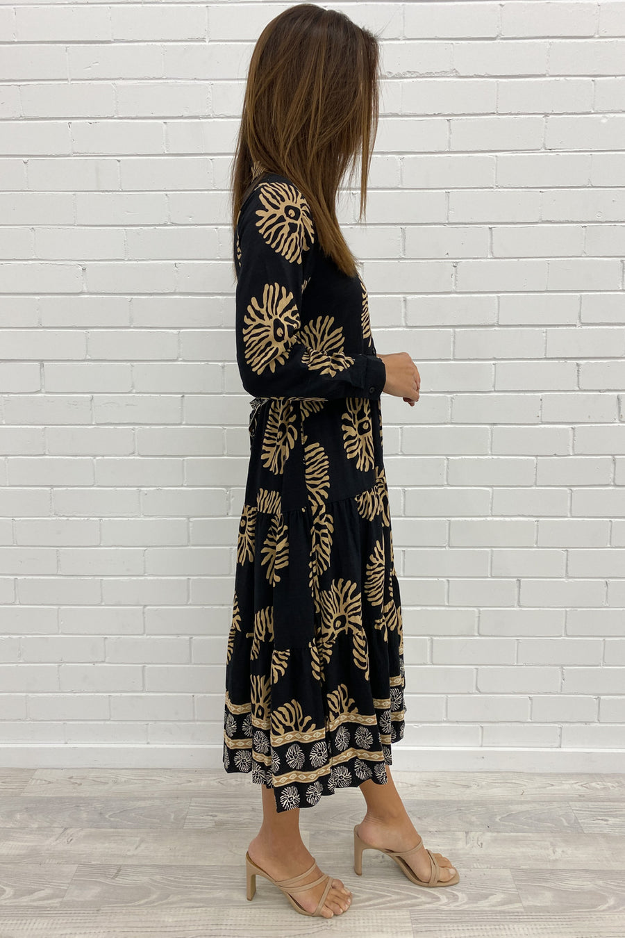 Black Tan Print