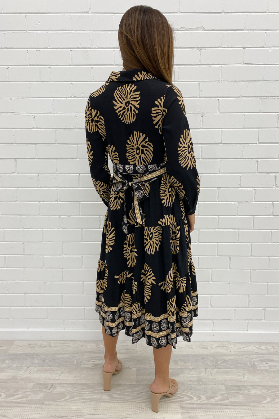 Black Tan Print