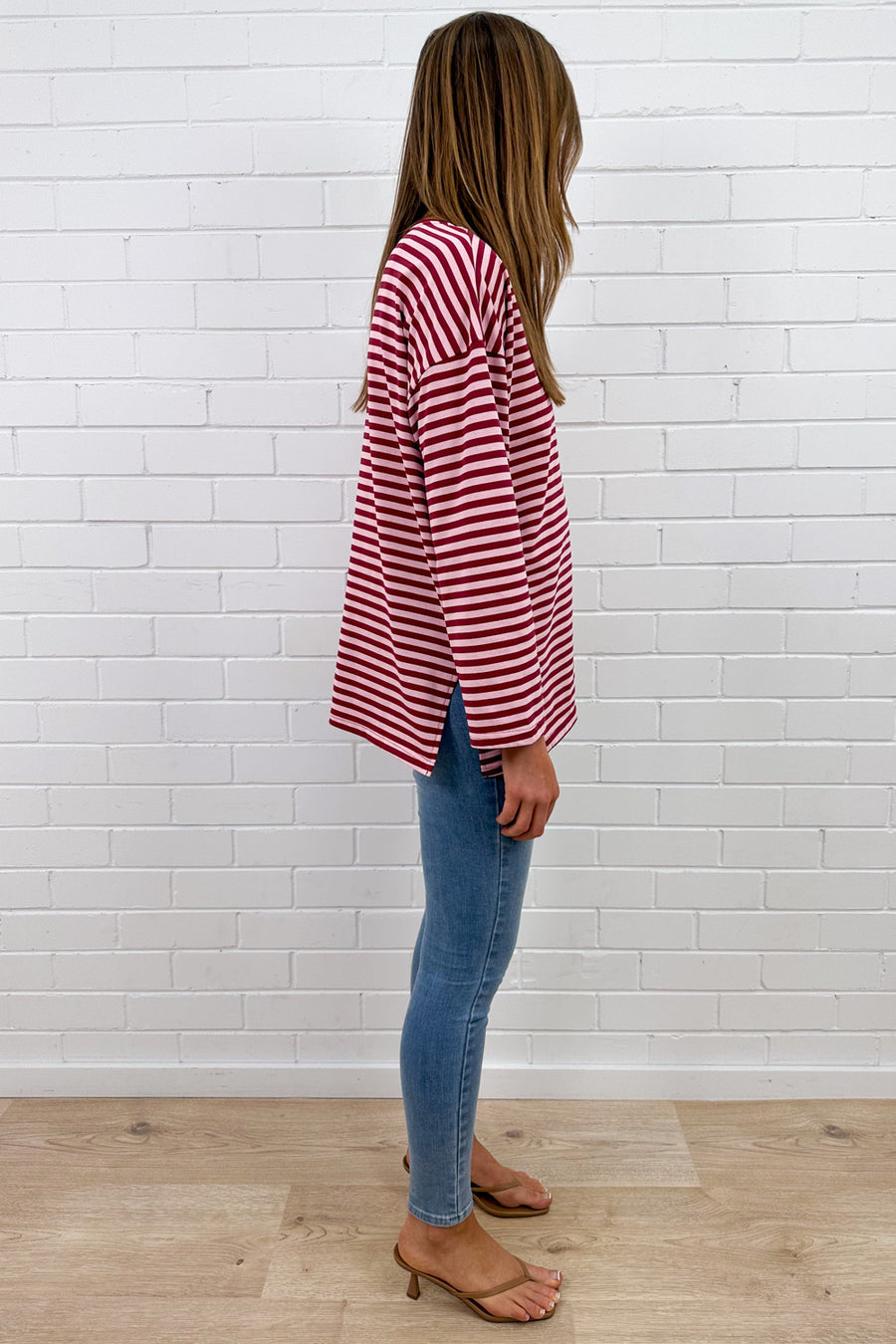 Burgundy Stripe