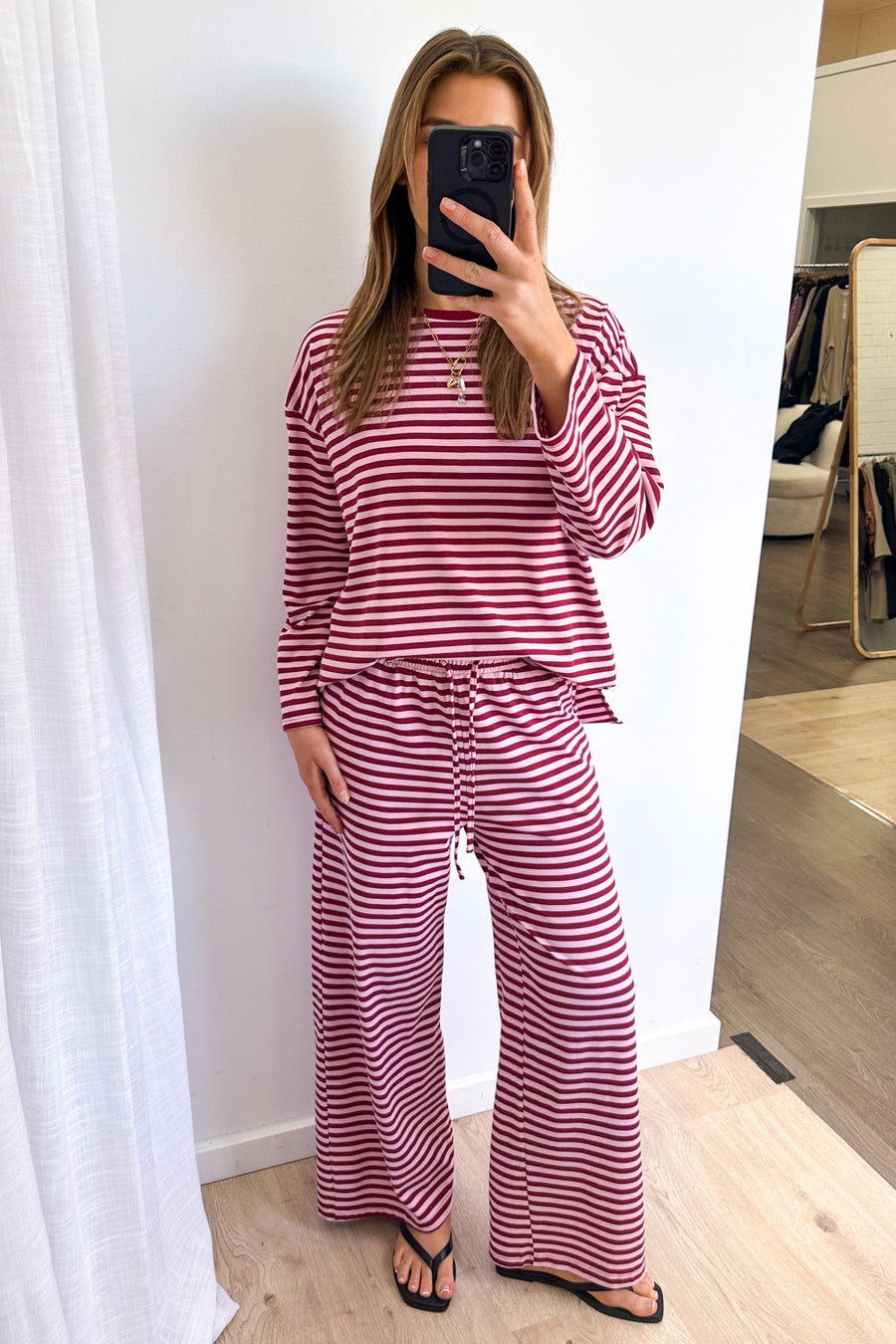 Burgundy Stripe