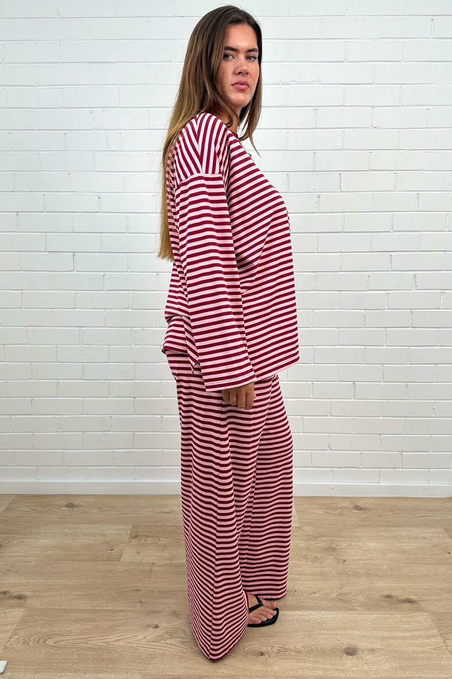 Burgundy Stripe