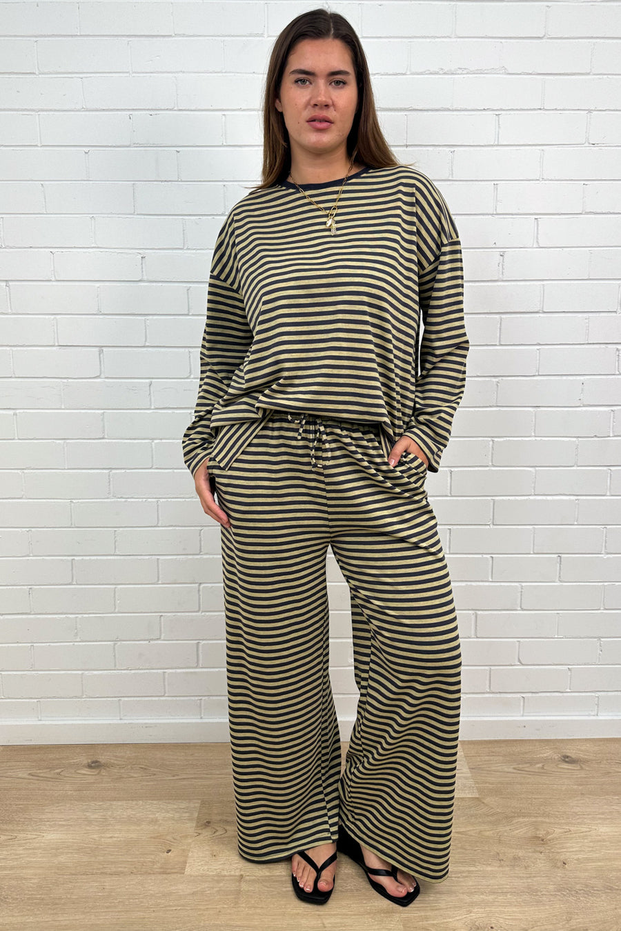 Washed Yellow Stripe