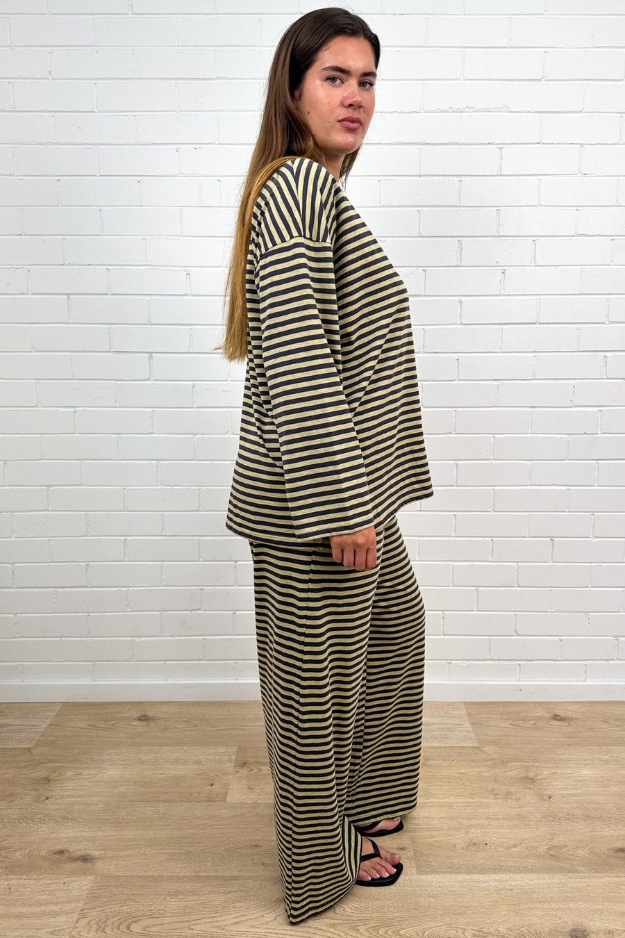 Washed Yellow Stripe