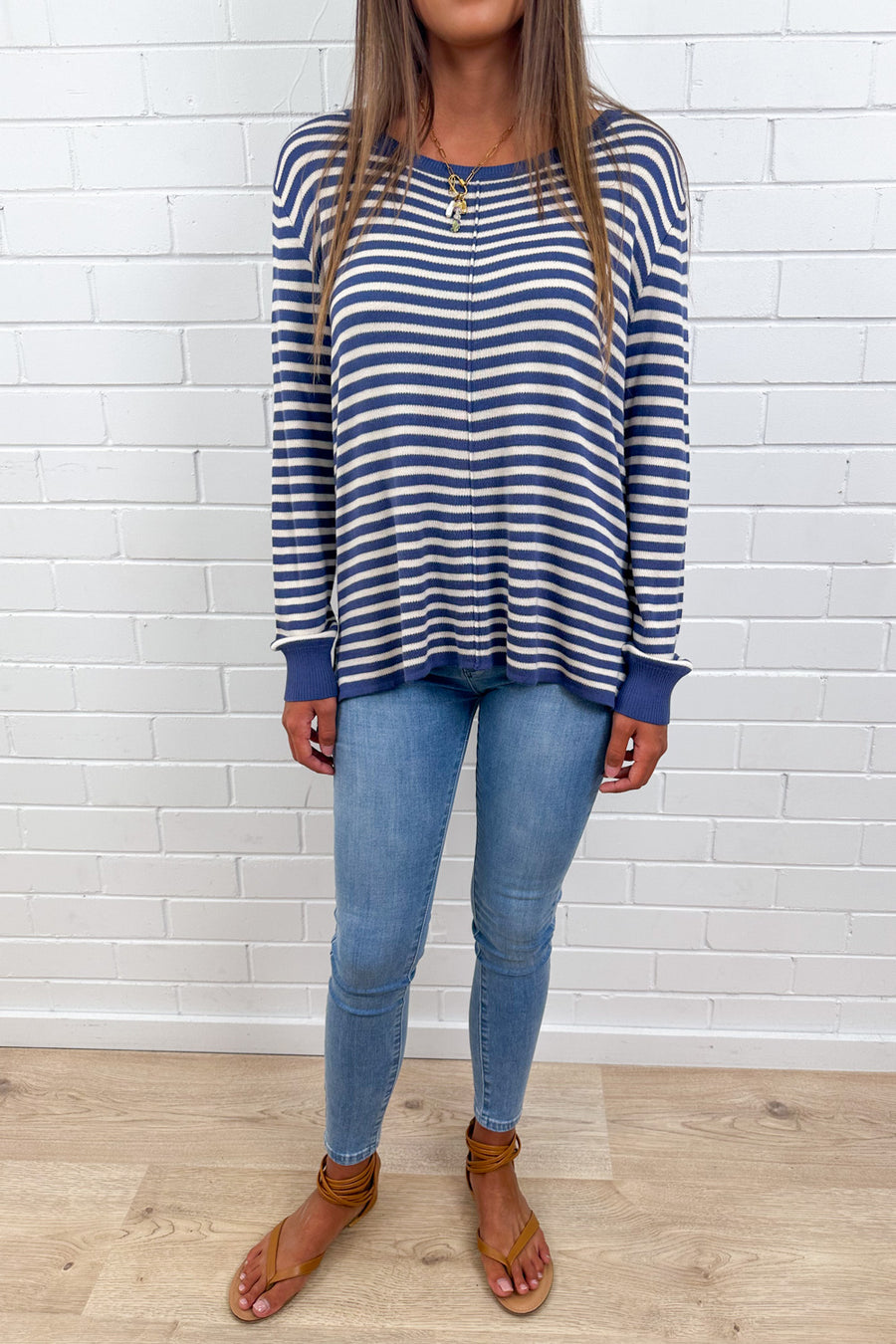 Blue White Stripe