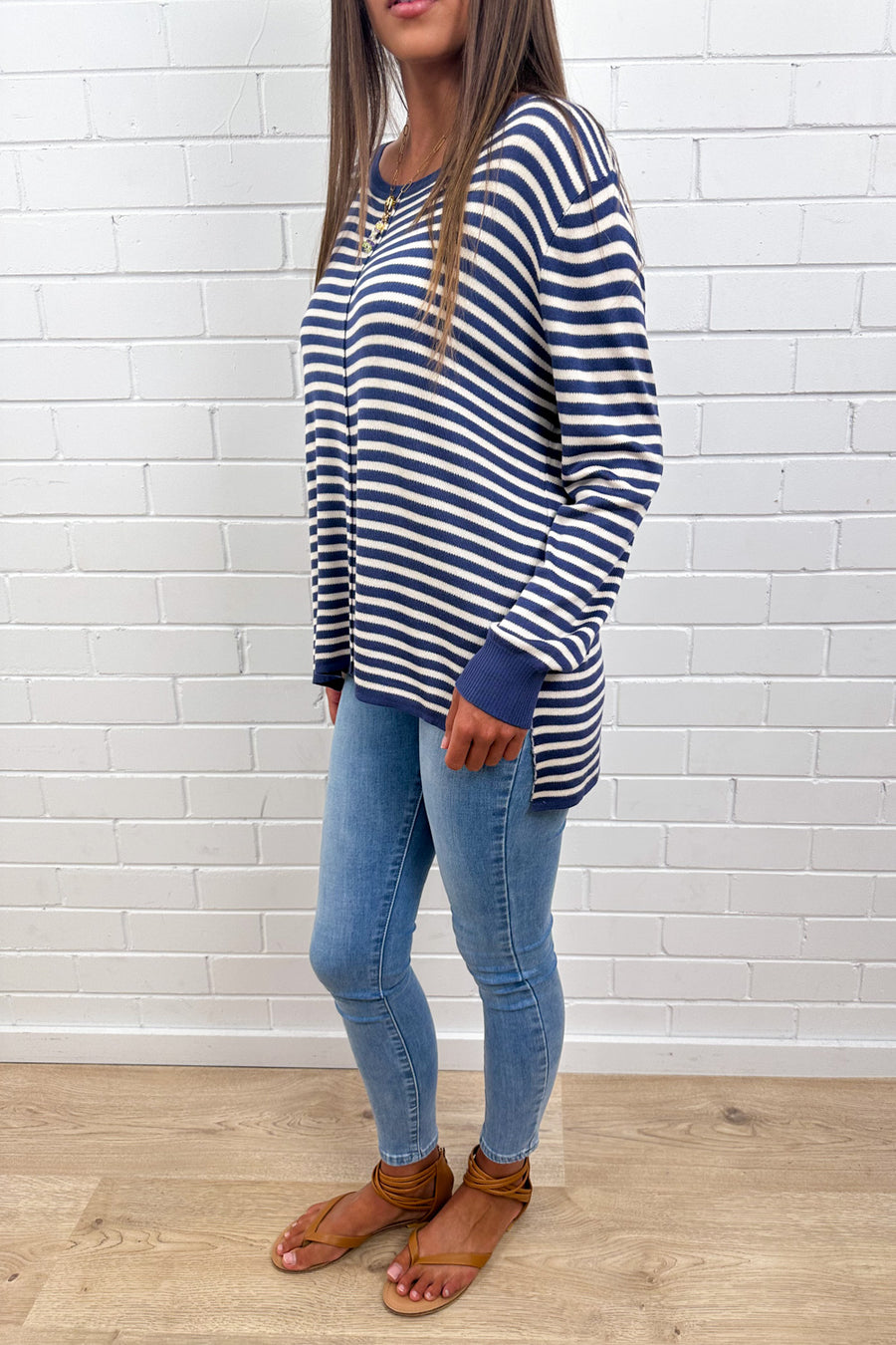 Blue White Stripe