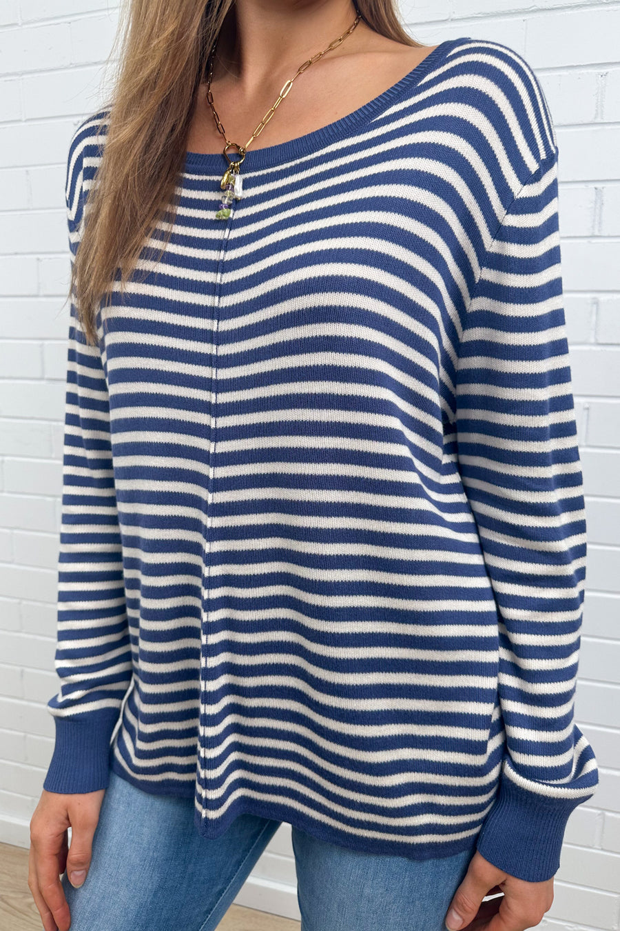 Blue White Stripe
