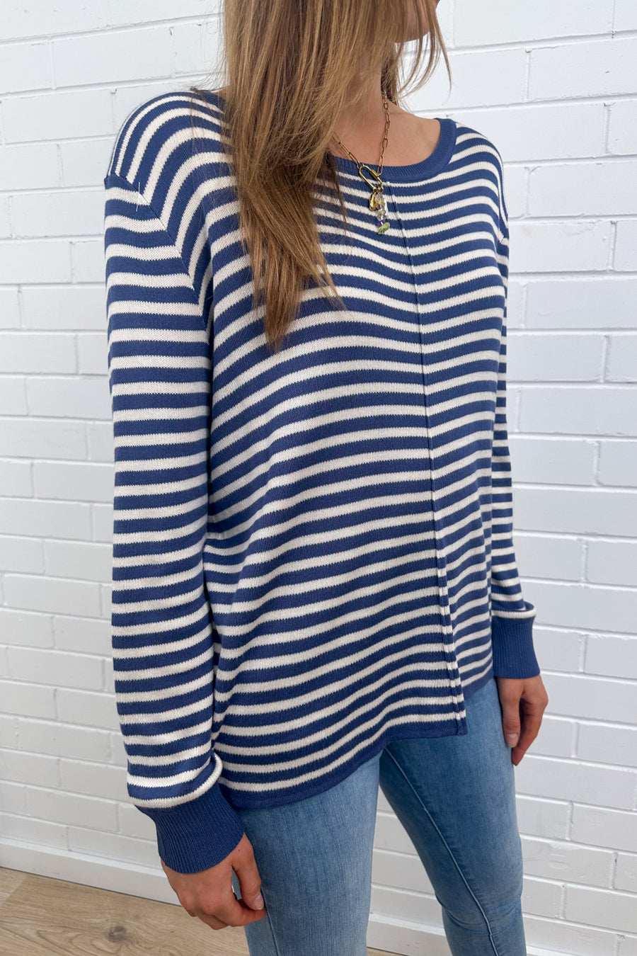 Blue White Stripe