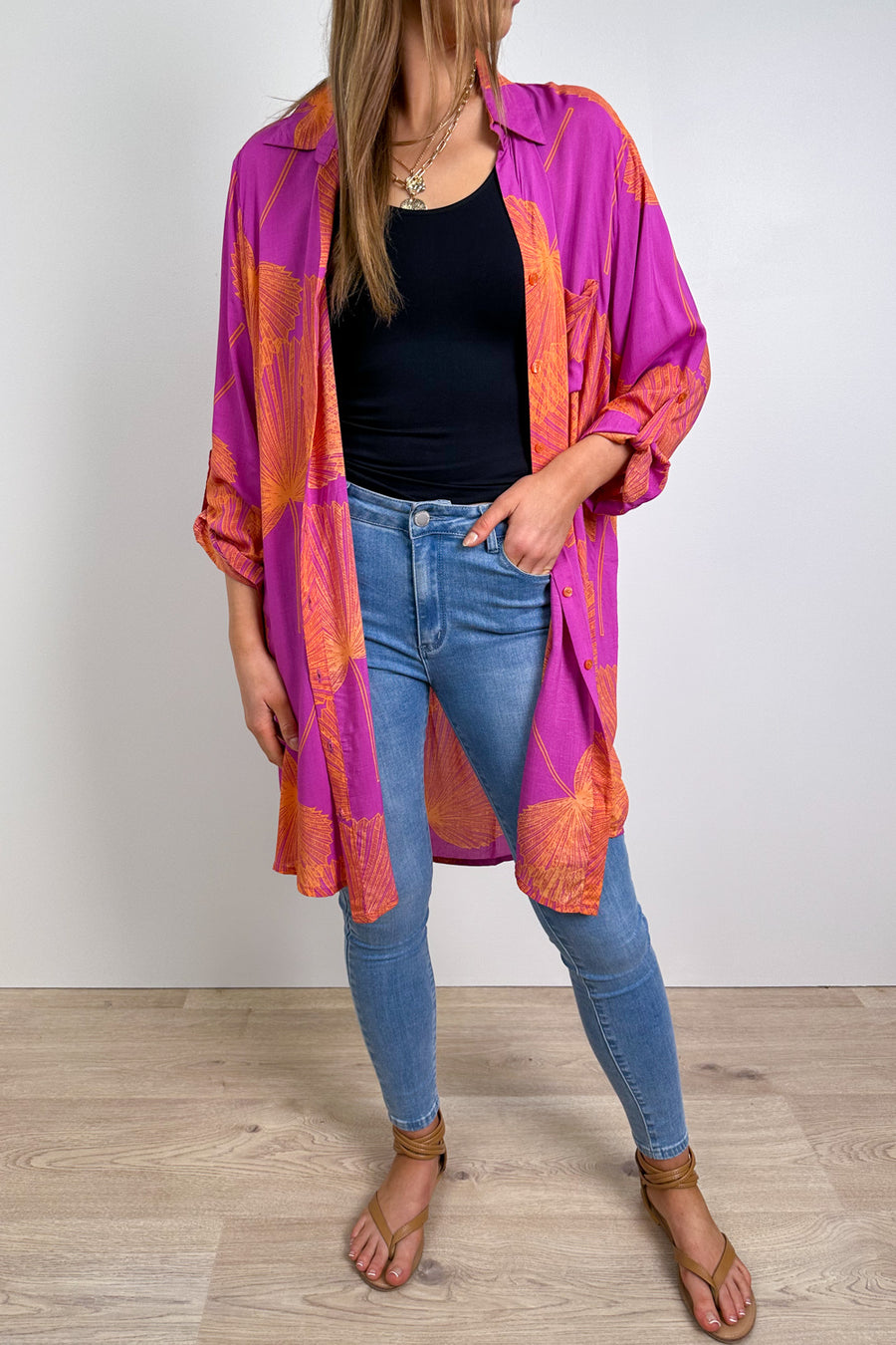 Purple Orange Palm