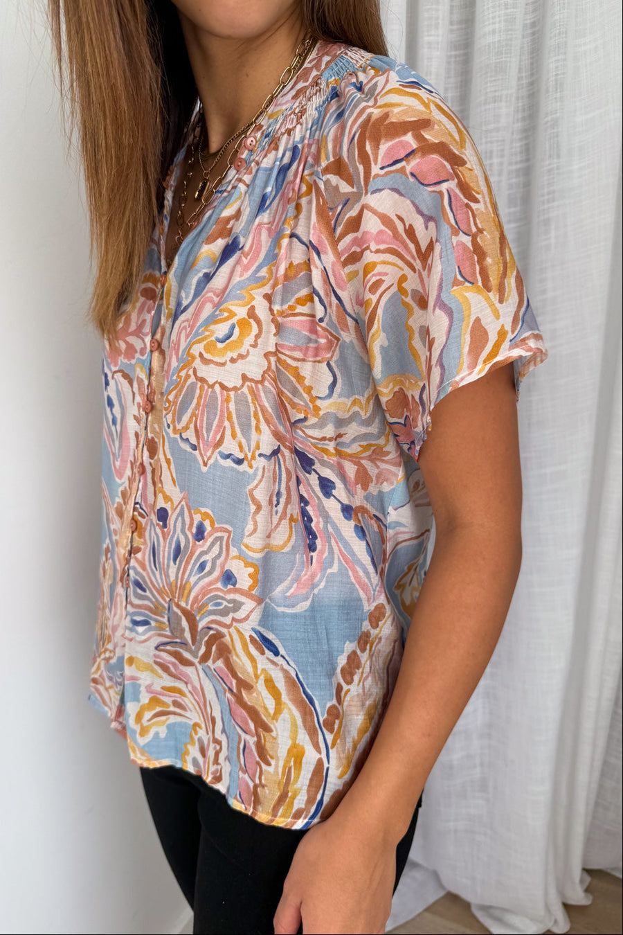 Blue Abstract Paisley