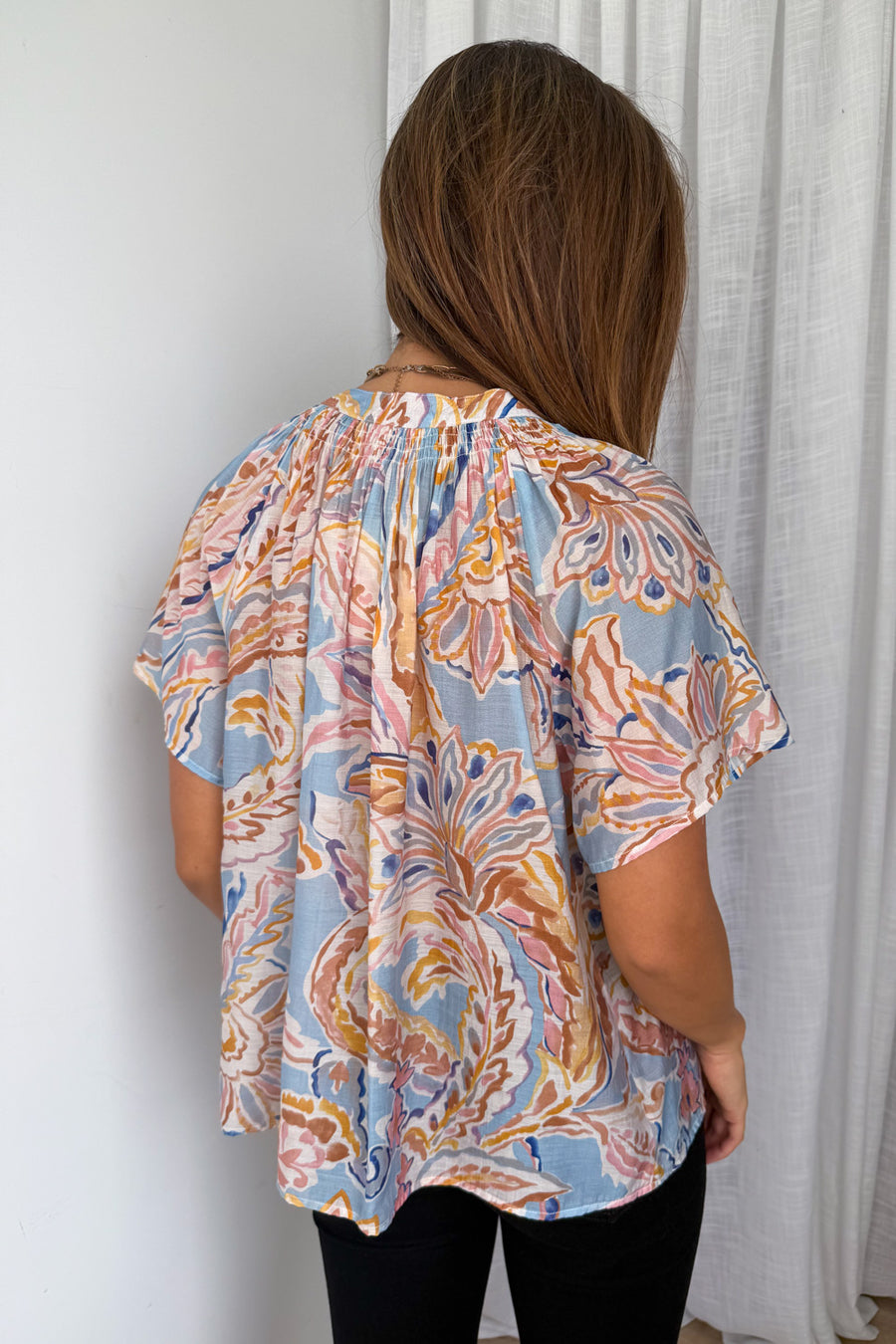 Blue Abstract Paisley