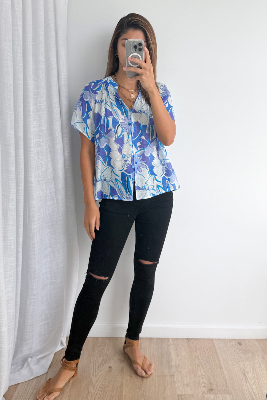 Blue Watercolour Floral