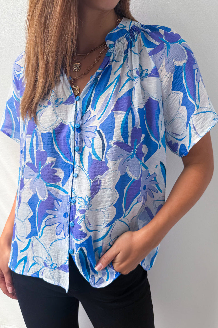 Blue Watercolour Floral