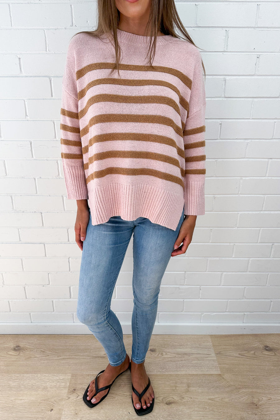 Pink Tan Stripe