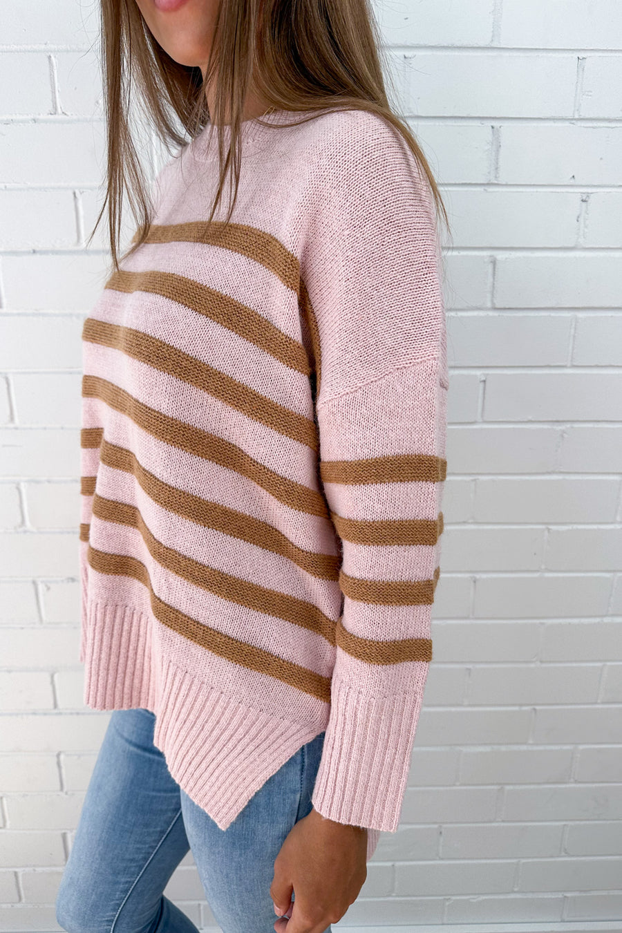 Pink Tan Stripe