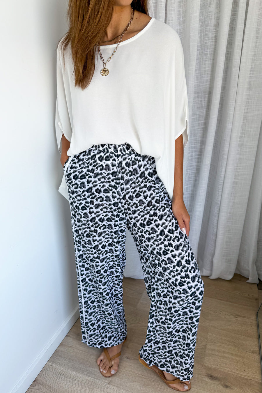 White Grey Leopard