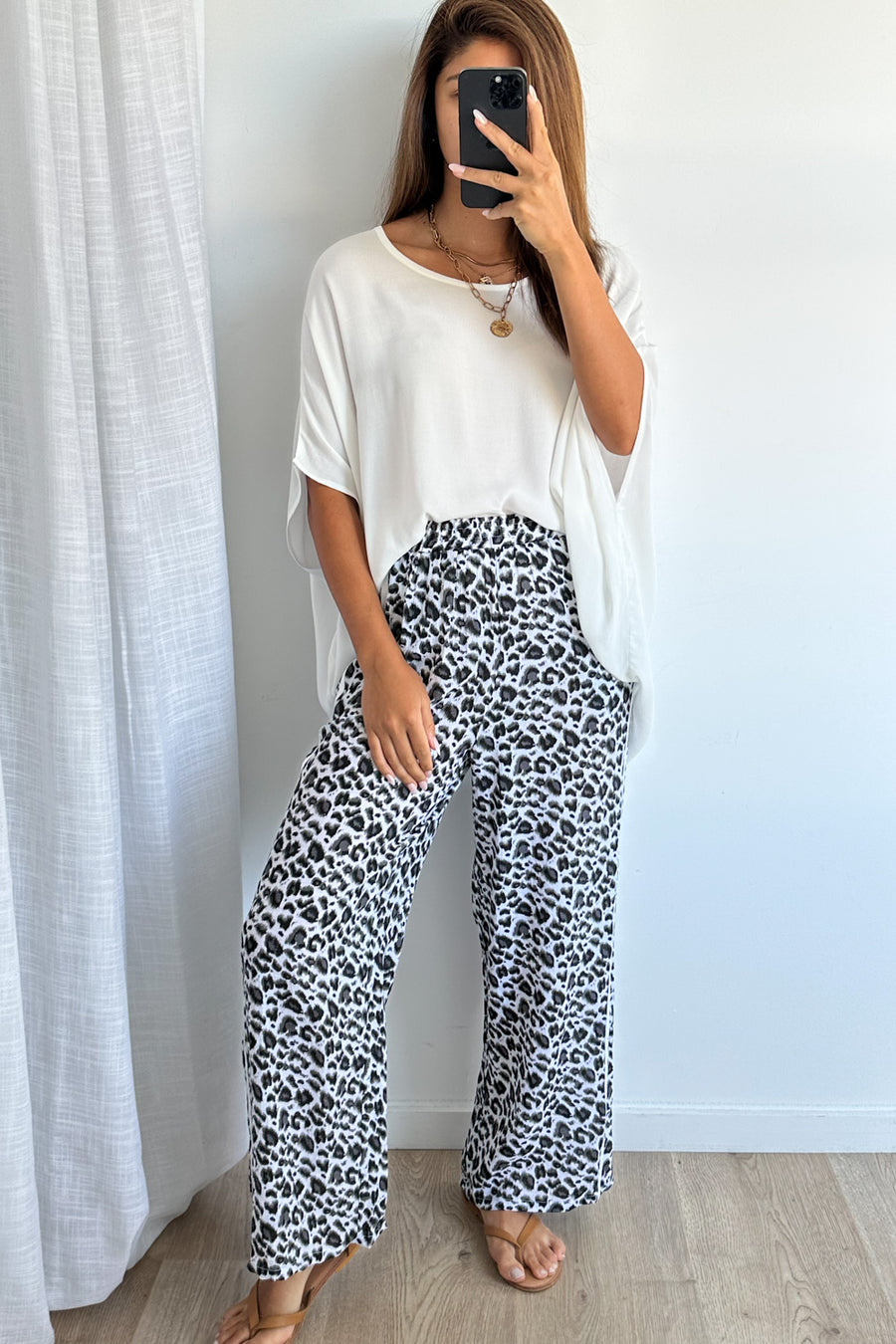 White Grey Leopard
