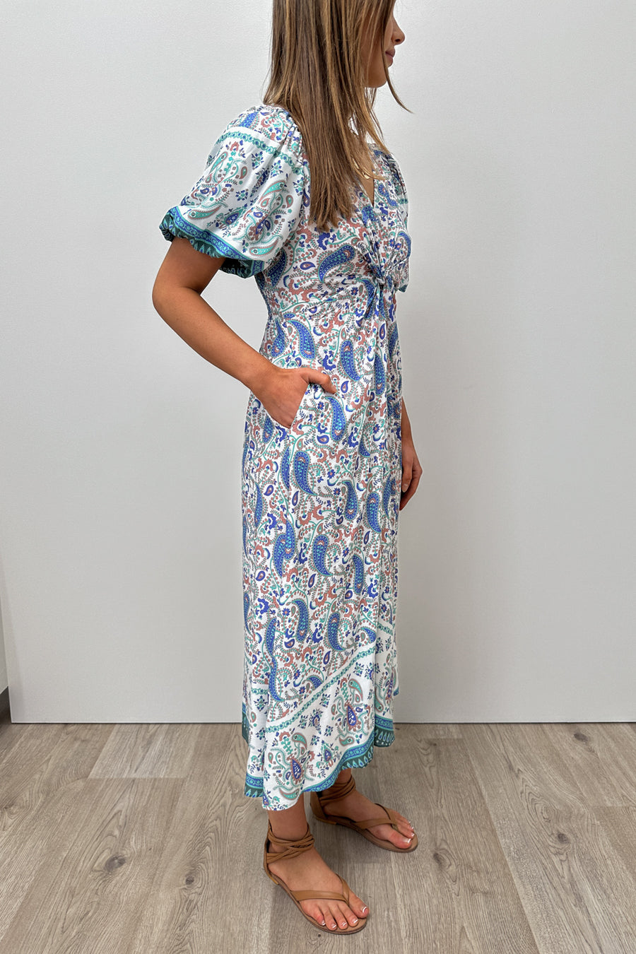 Blue Paisley Print