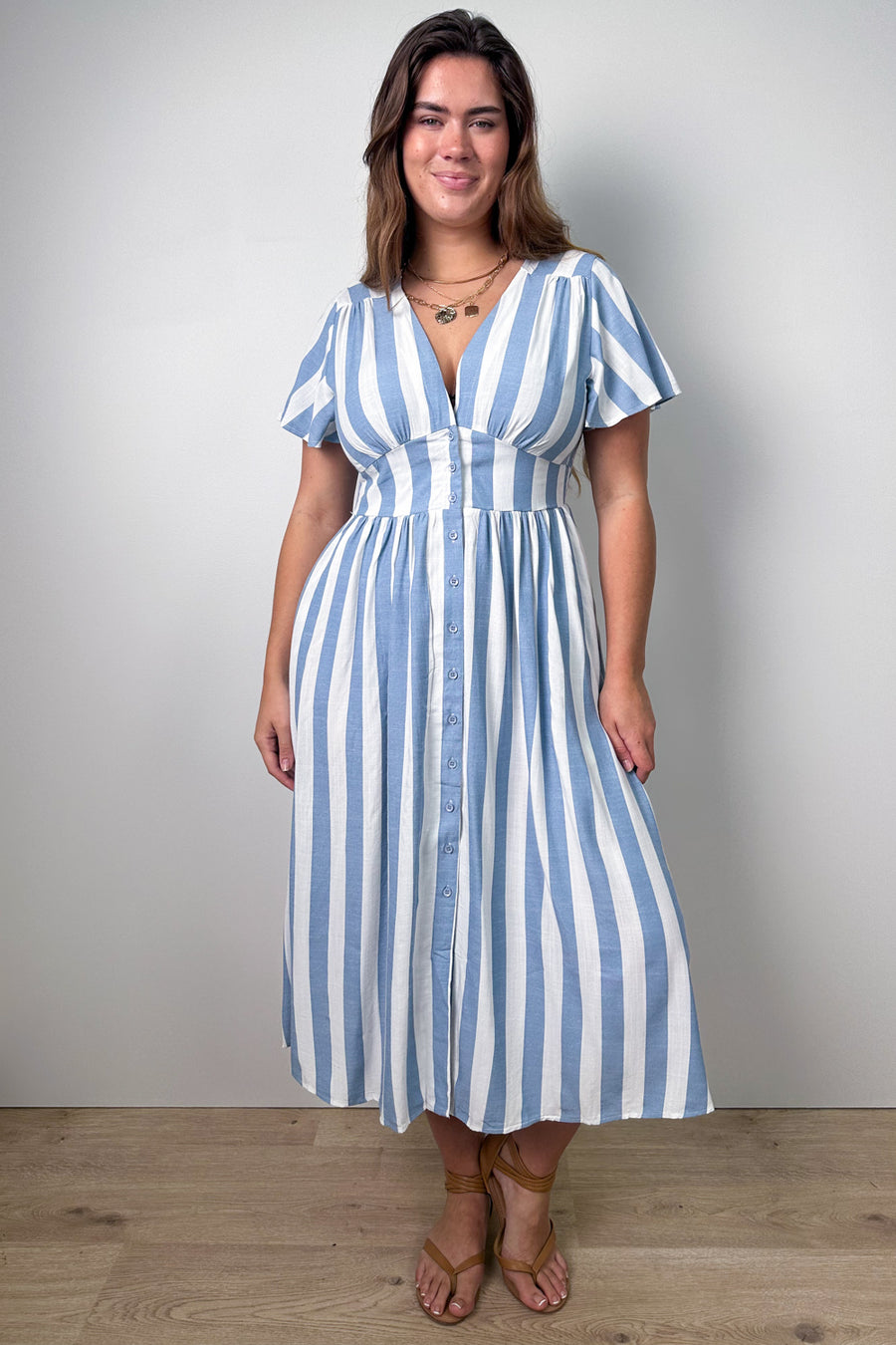 Blue White Stripe
