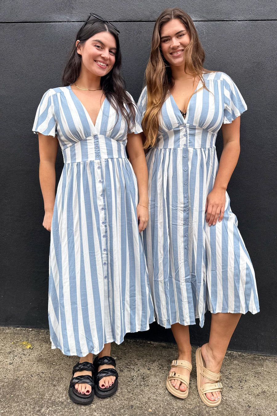 Blue White Stripe