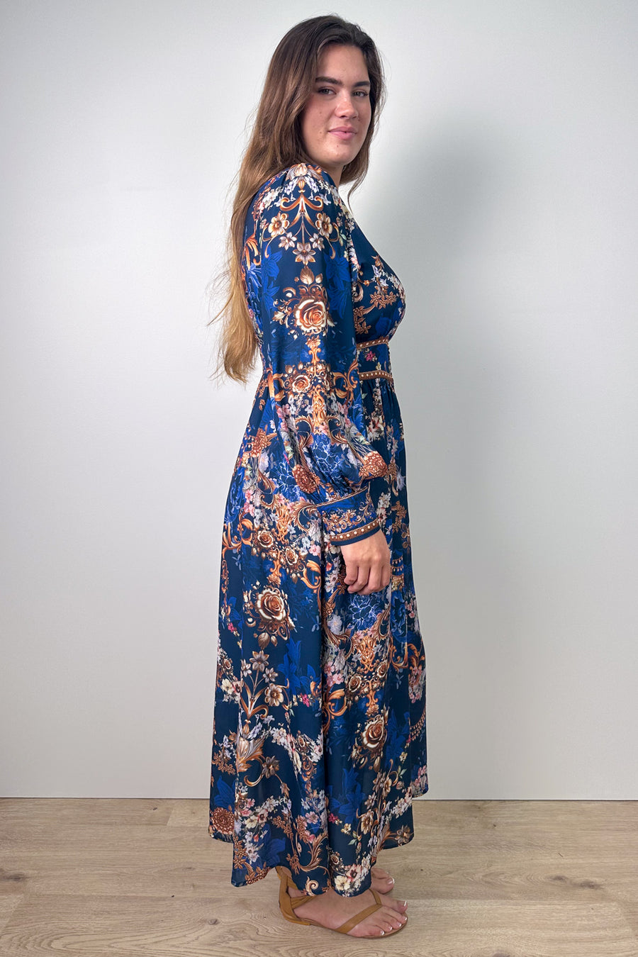 Navy Blue Print