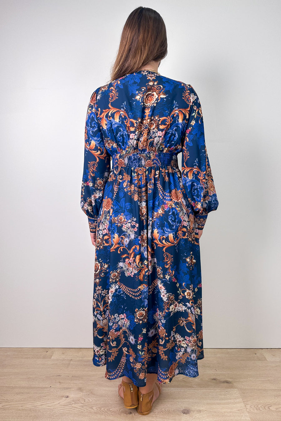Navy Blue Print