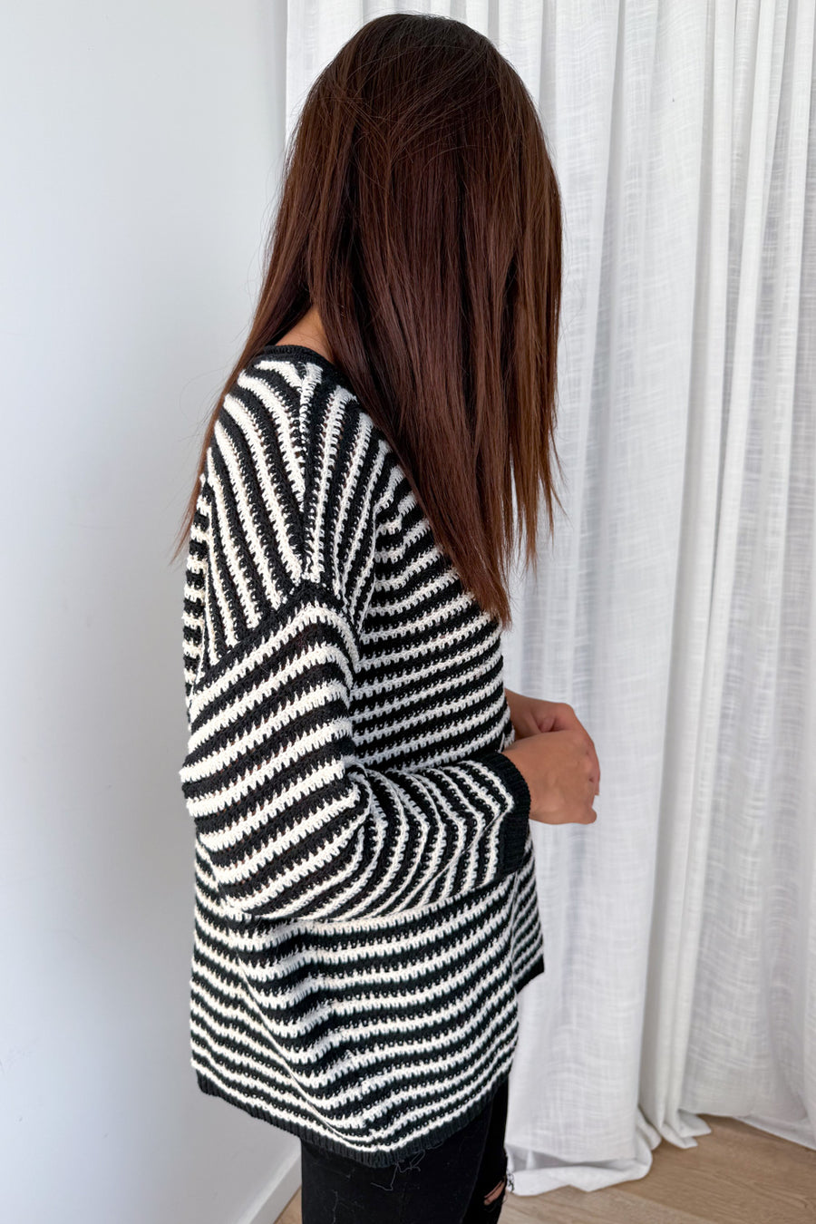 Black Cream Stripe