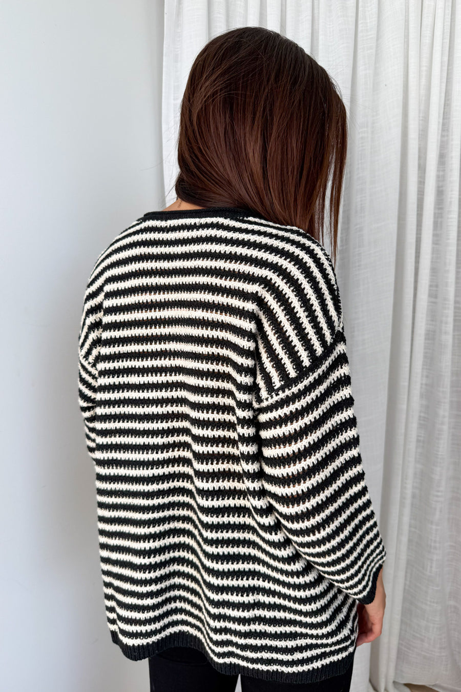 Black Cream Stripe