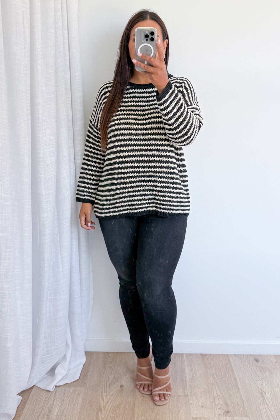 Black Cream Stripe