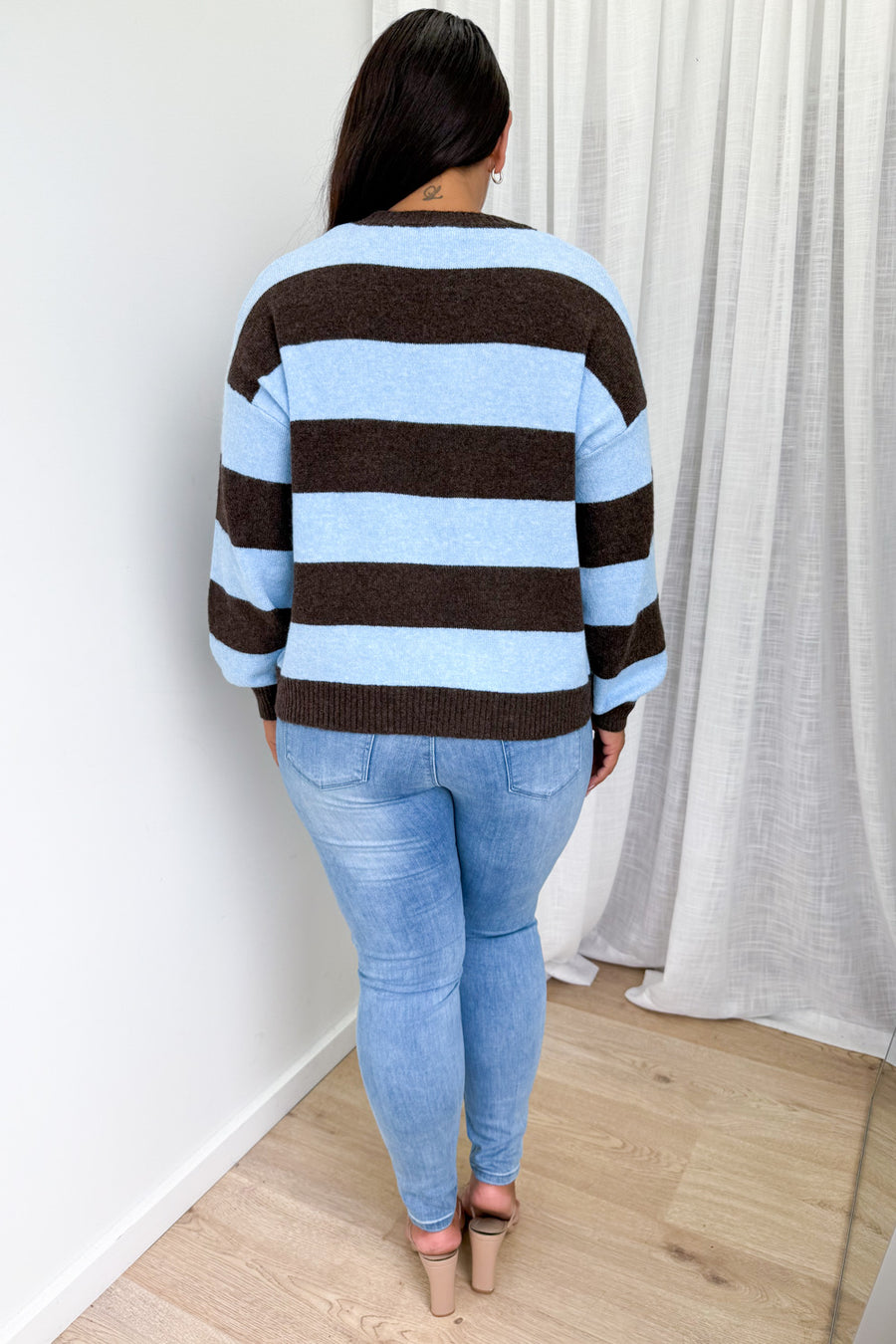 Chocolate Blue Stripe