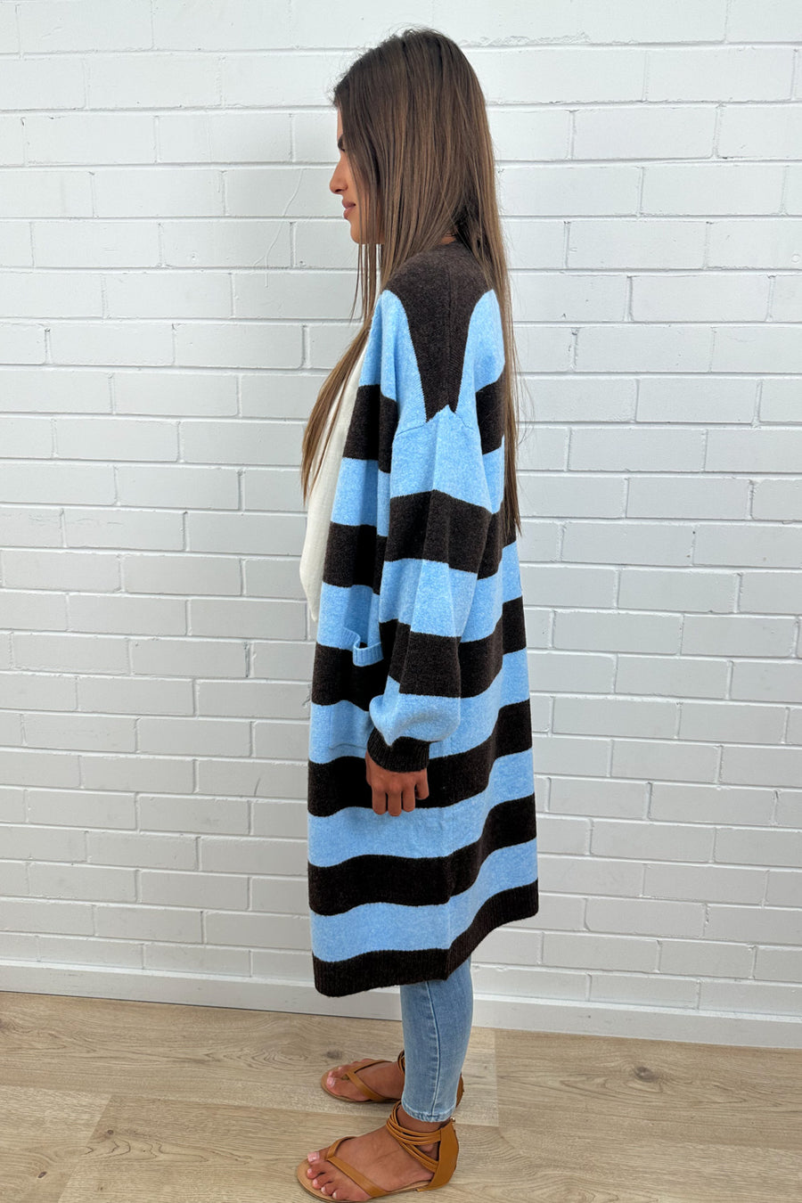 Chocolate Blue Stripe