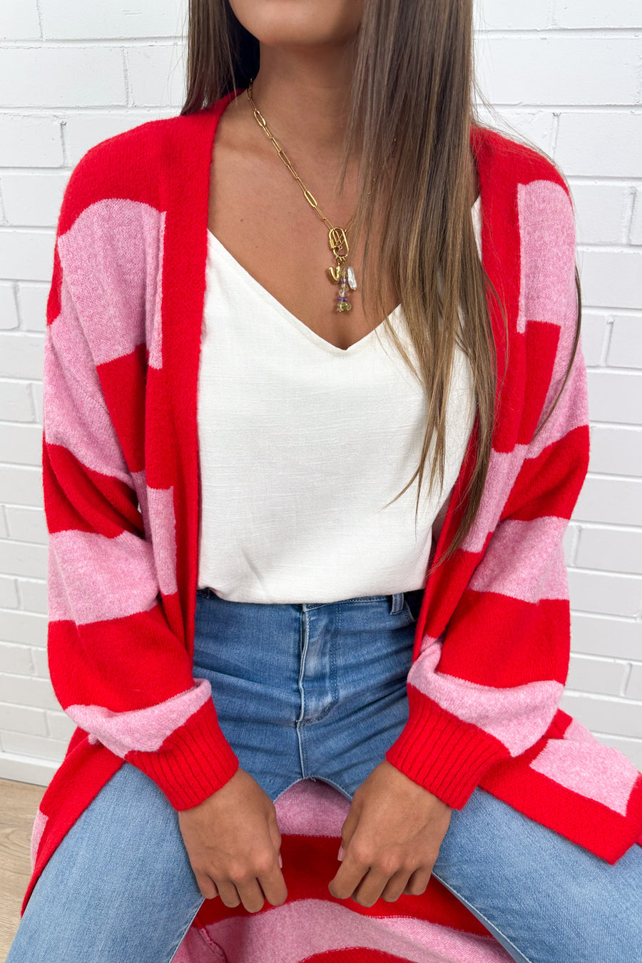 Pink Red Stripe