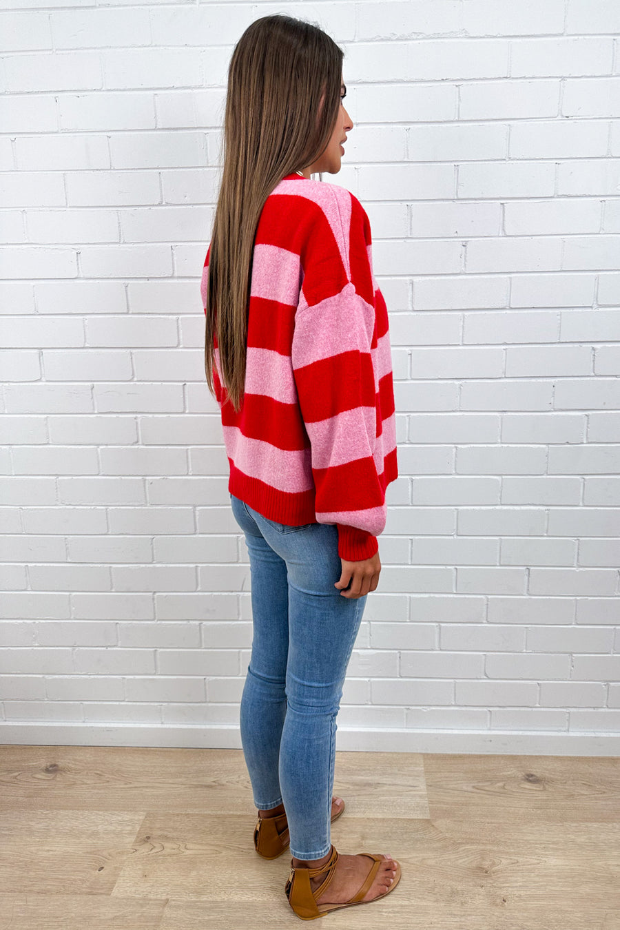 Pink Red Stripe