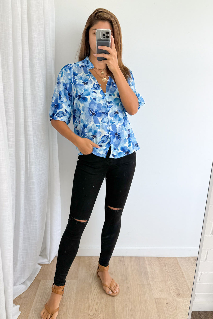 Blue Watercolour Floral