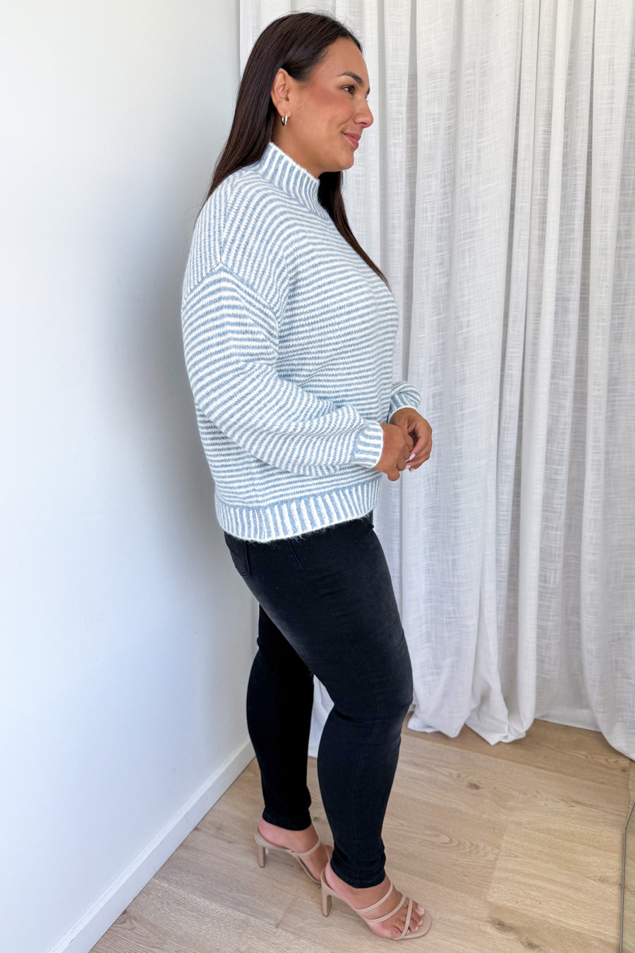 Blue White Stripe